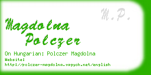 magdolna polczer business card